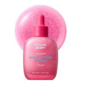 EQQUALBERRY Lush Blush NAD+ Peptide Boosting Serum 1.01 oz. BNIB